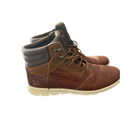 Timberland Mens Brown Leather Hoverlite Graydon Sneaker Boots Size 12 - Picture 2 of 13